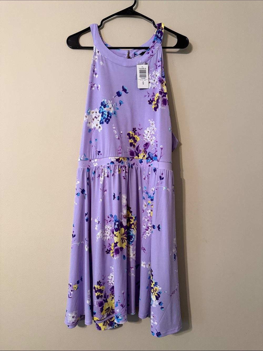 torrid Lavender Floral Halter Dress